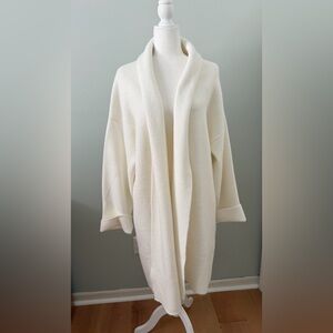 Anthropologie Cream Textured Cardigan